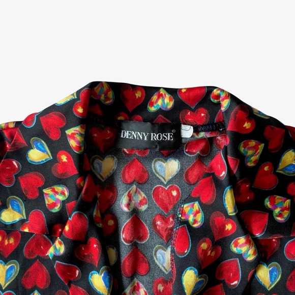 Vintage denny rose print shirt - Picture 5 of 6